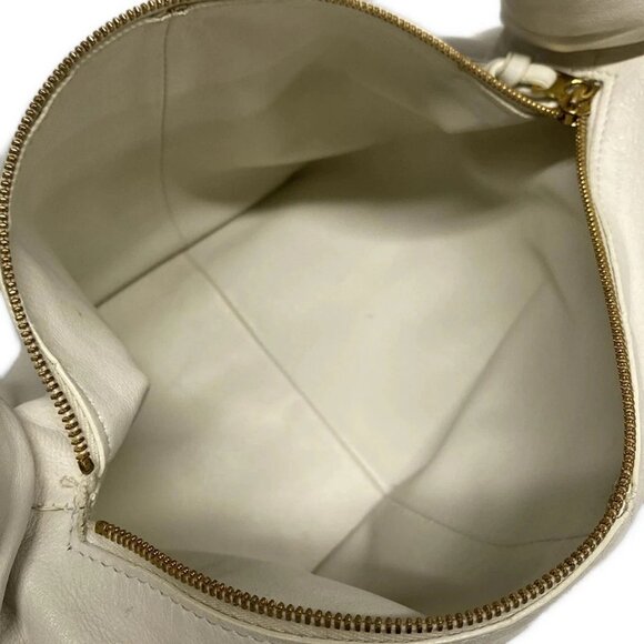 Auth BOTTEGA VENETA Double Knot - Cream Leather P********* Handbag - Picture 13 of 16